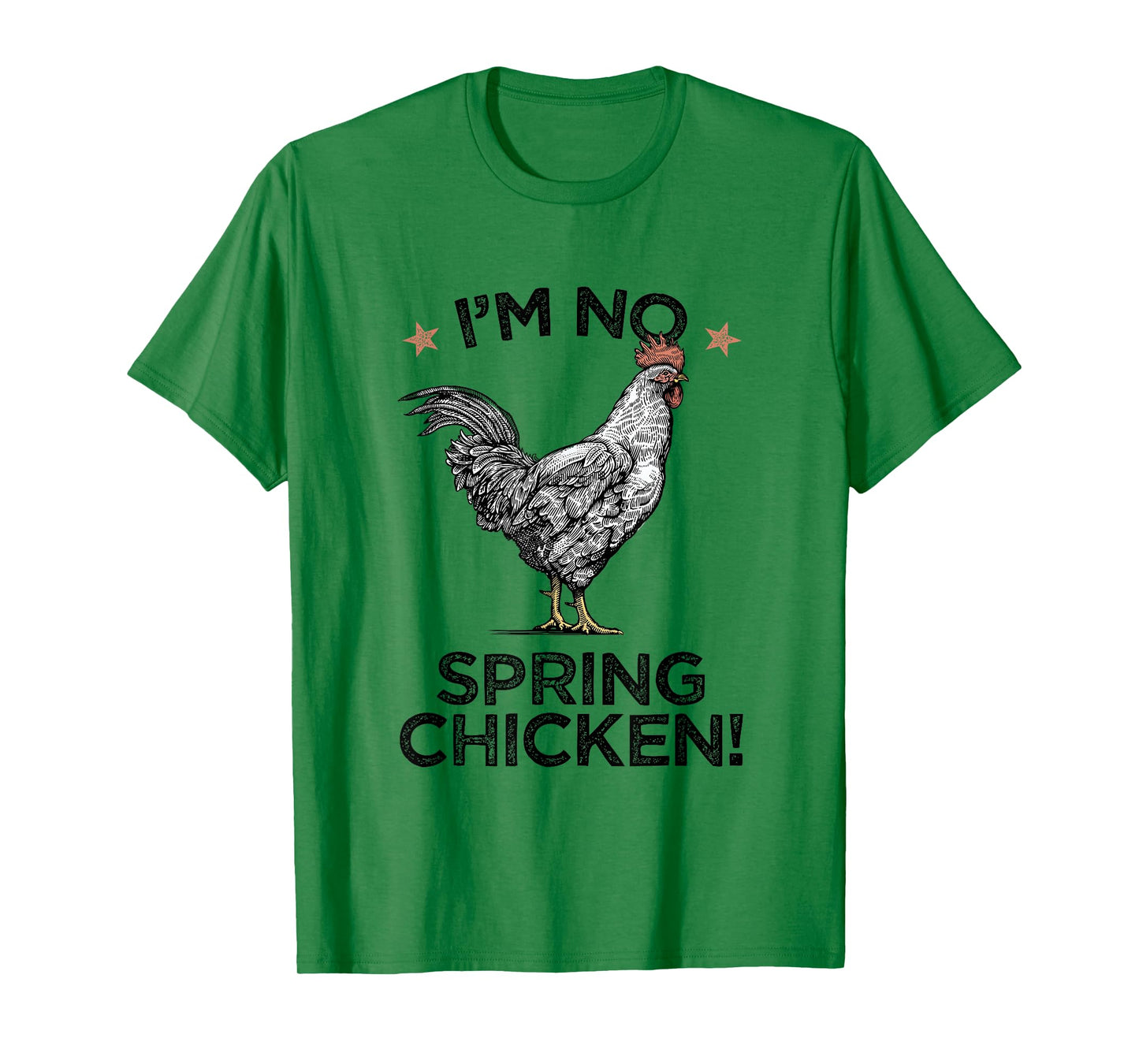 Spring Chicken Old Age Joke Birthday Senior Gag Graphic T-Shirt