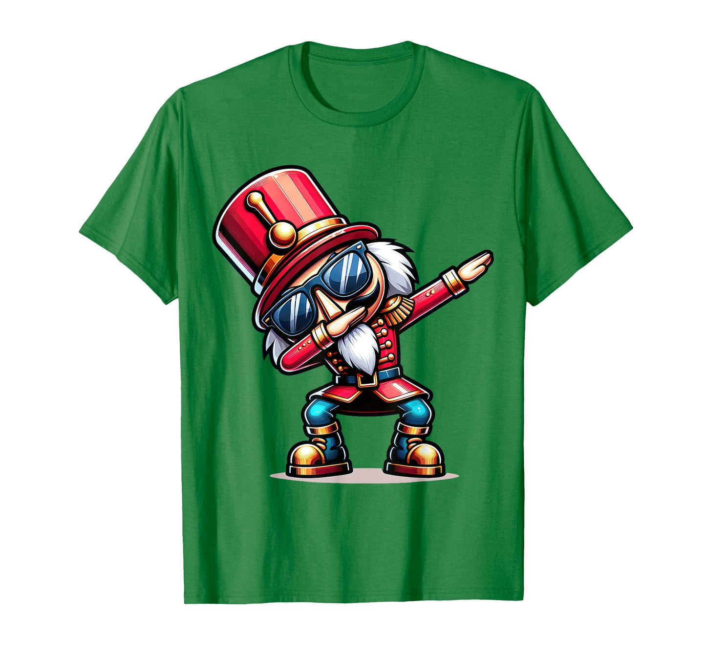 Christmas Nutcracker Dabbing Boys Santa Xmas Funny T-Shirt
