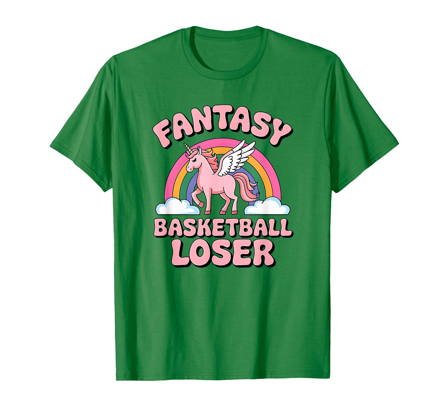 Fantasy Basketball Loser Unicorn Shirt For Bad Players T-Shirt