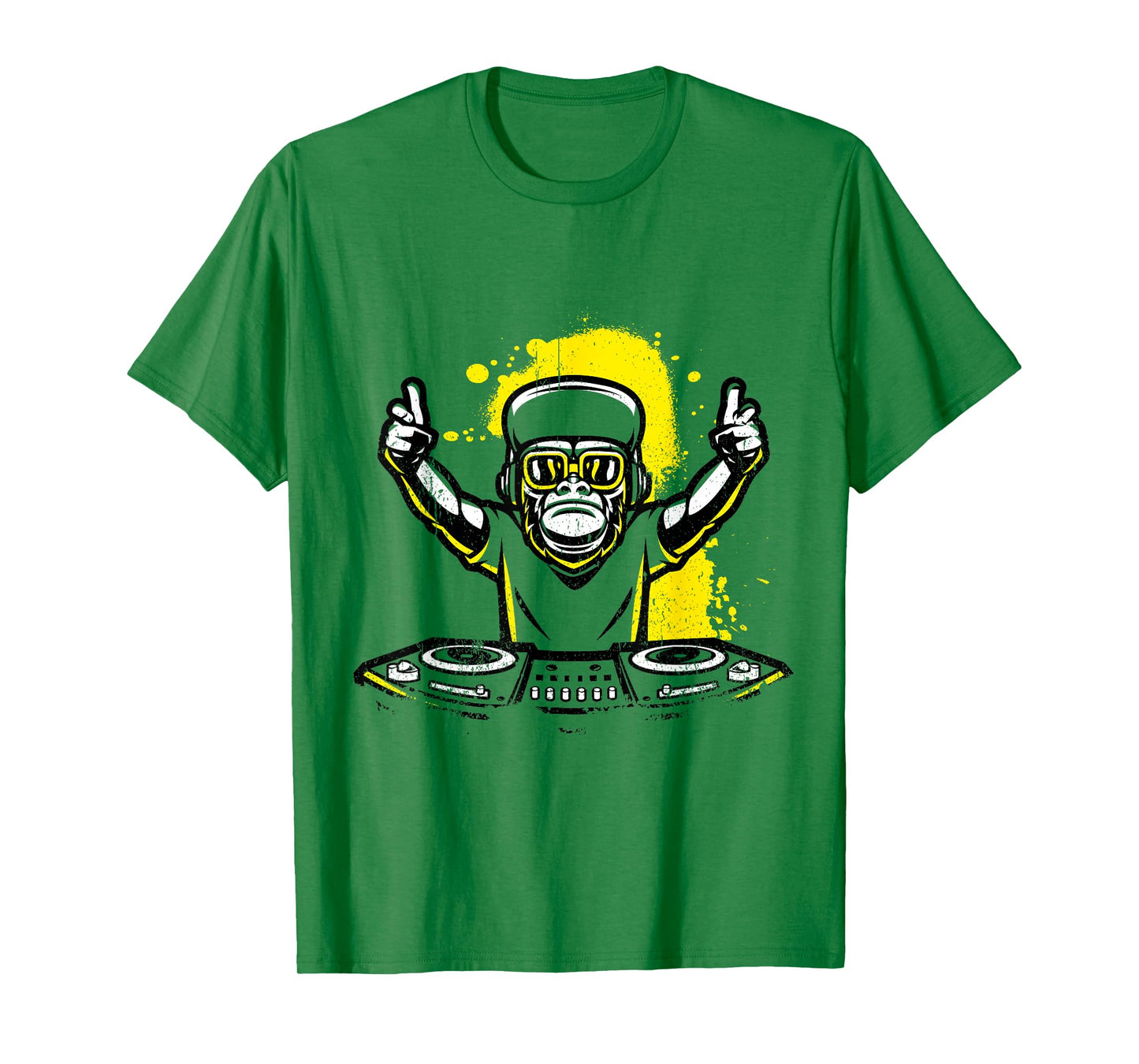 DJ Monkey Music Party Fun Sunglasses Fun Dancing Club T-Shirt