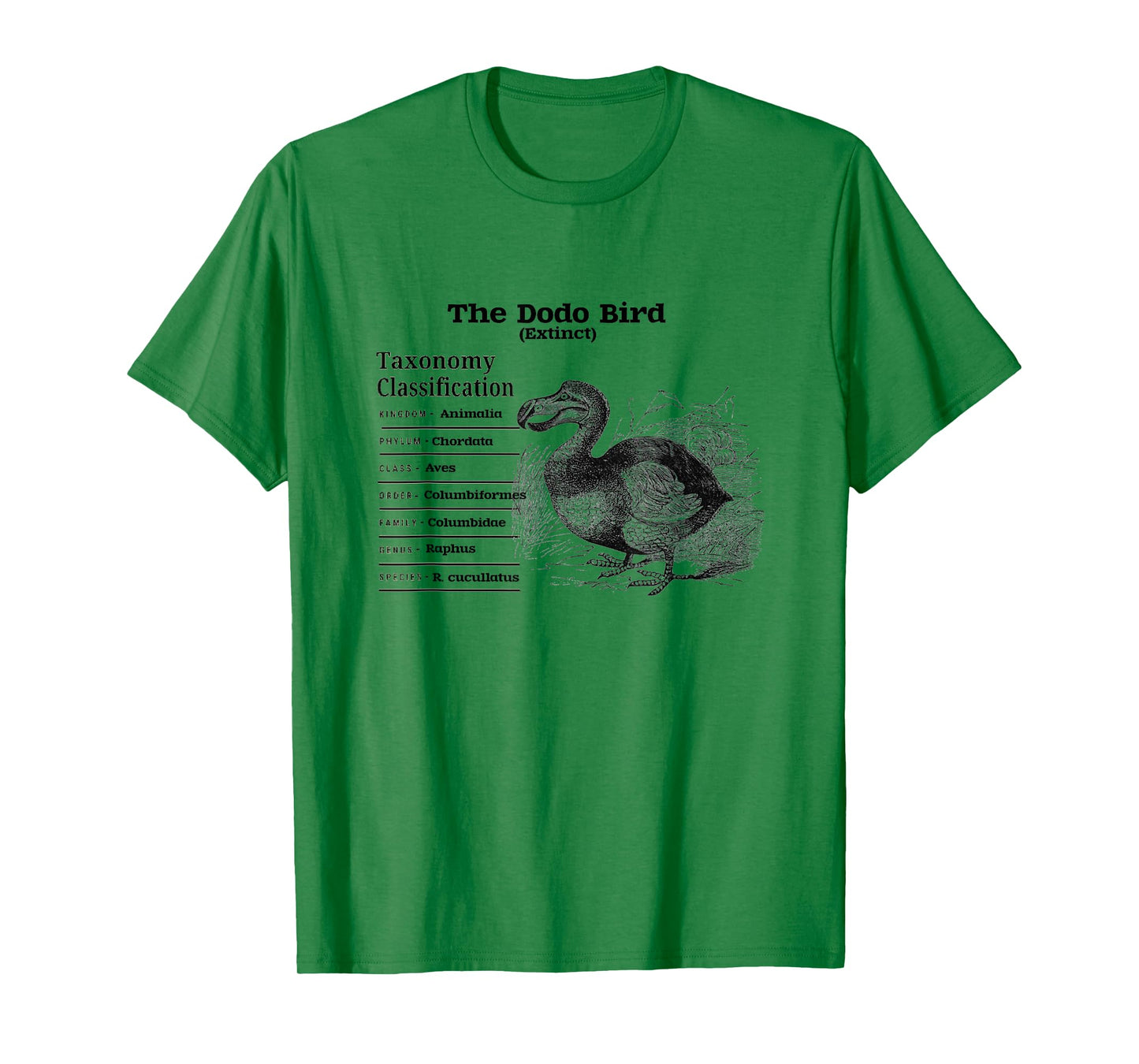 The Dodo Bird Taxonomy Classification T-Shirt