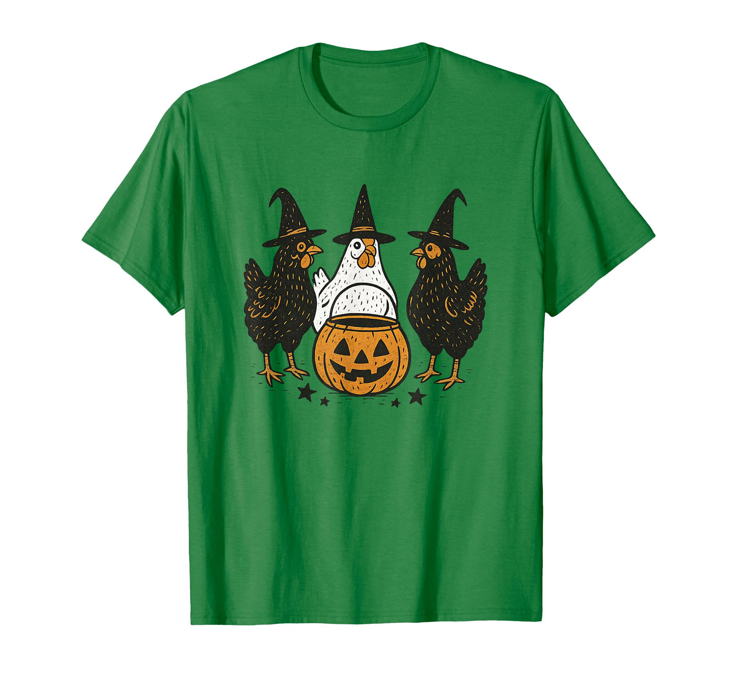 Witch Chickens Funny Halloween Costume Graphic T-Shirt