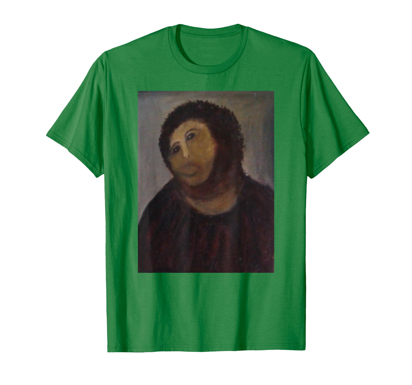 Monkey Jesus Painting Ruined Christ Fresco Botched Art Meme T-Shirt