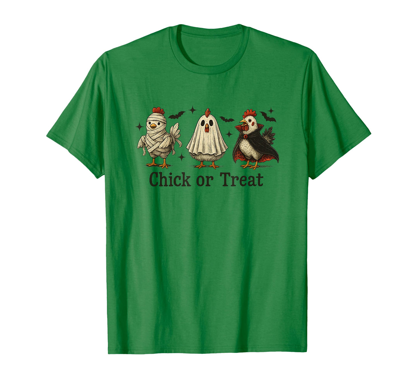 Chick or Treat Funny Chicken Halloween Costume Design T-Shirt