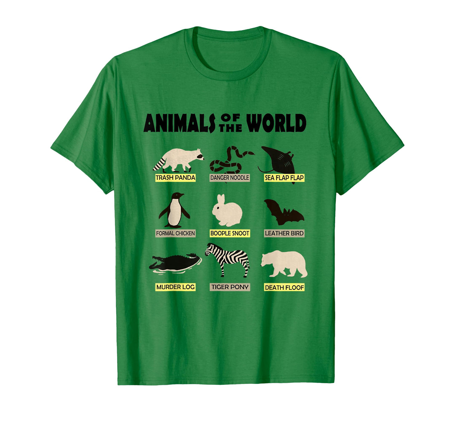 Animals of the World - Cute and Funny Animal Shirt T-Shirt