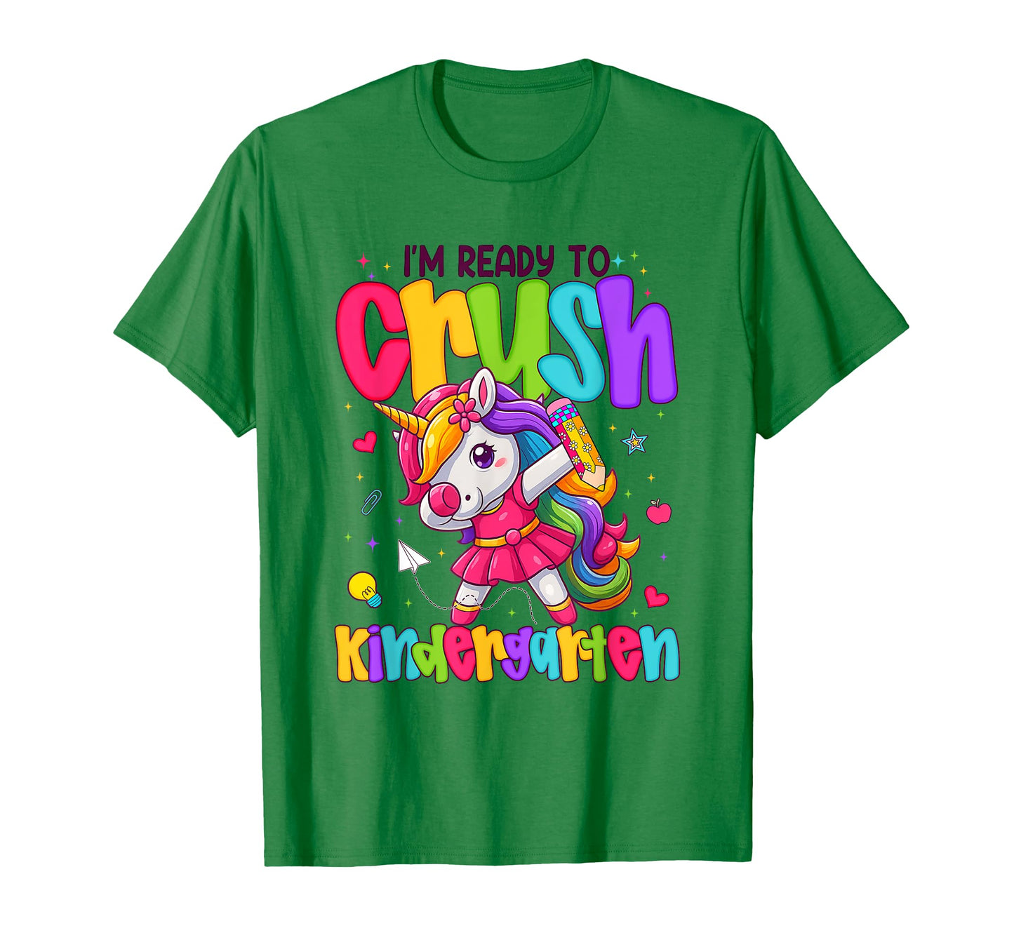I'm Ready To Crush Kindergarten Unicorn Back To School Girls T-Shirt