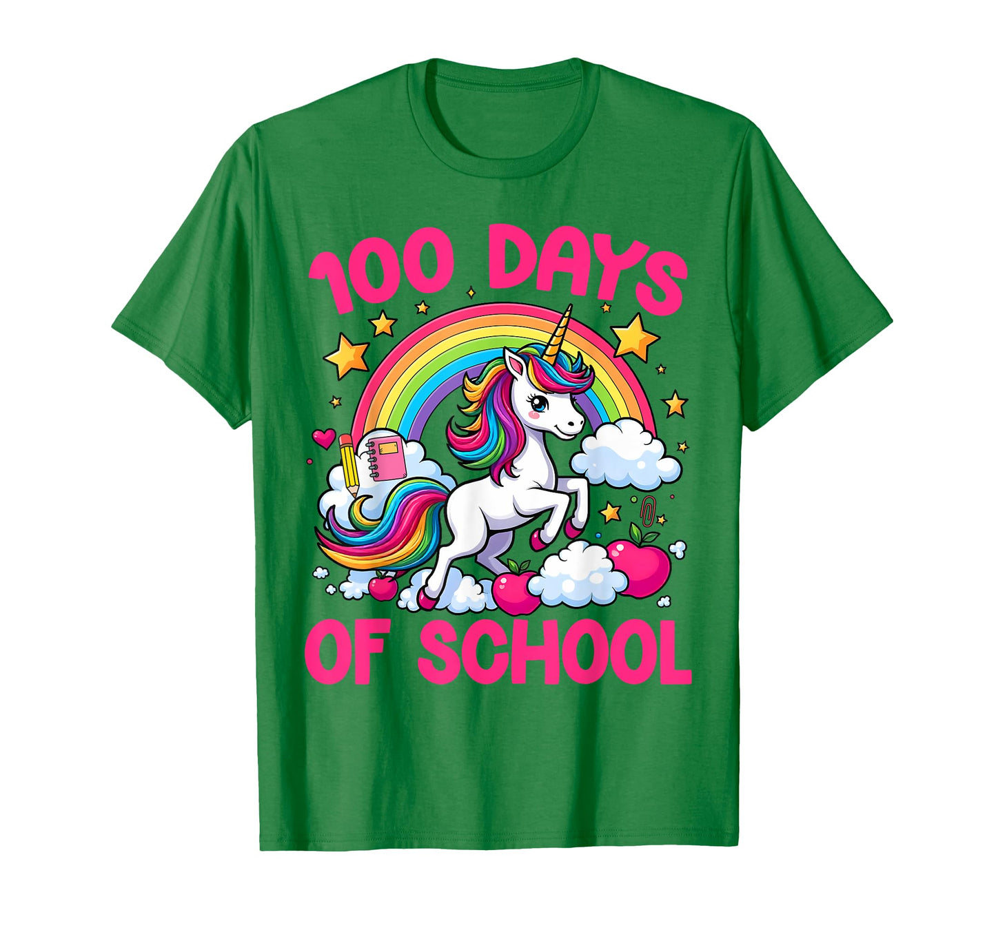 100 Days Of School Unicorn Teacher Girls Happy 100 Days T-Shirt