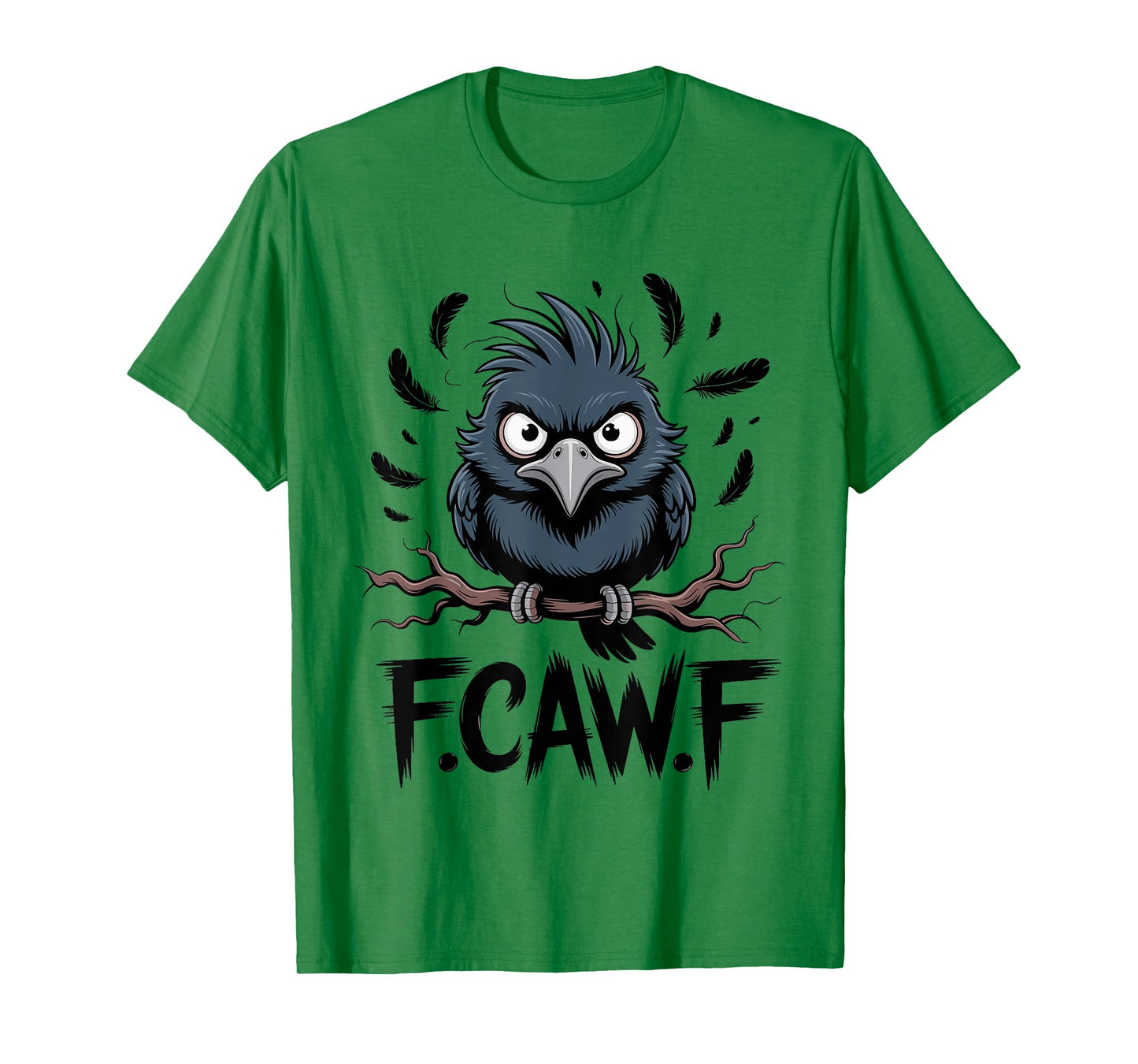 F-Caw-F Raven Moon Gothic Halloween, Black Crow Bird Lover T-Shirt
