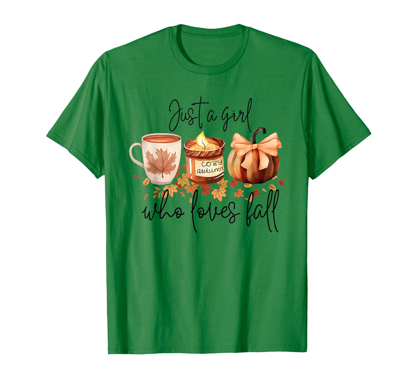 Just A Girl Who Loves Fall Pumpkin Cozy Autumn T-Shirt