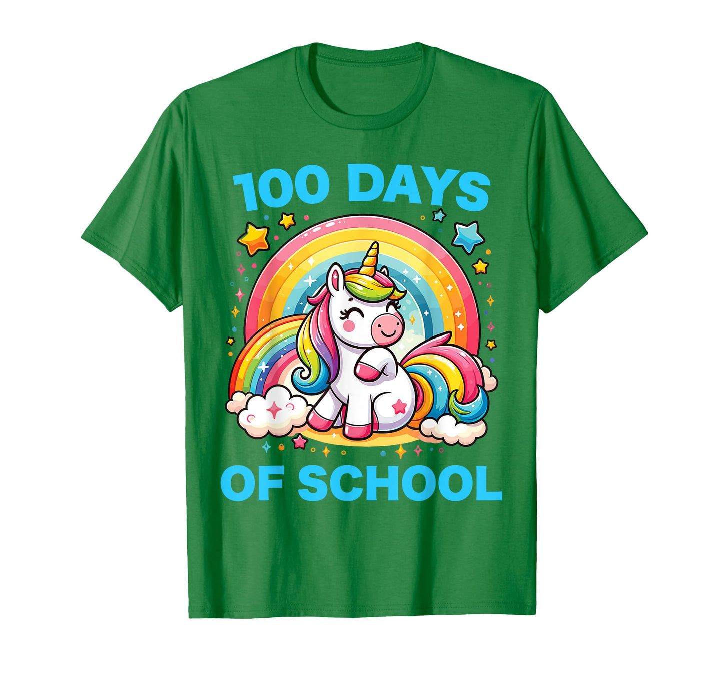 100 Days of School Unicorn Girls Teacher 100th Day of School T-Shirt