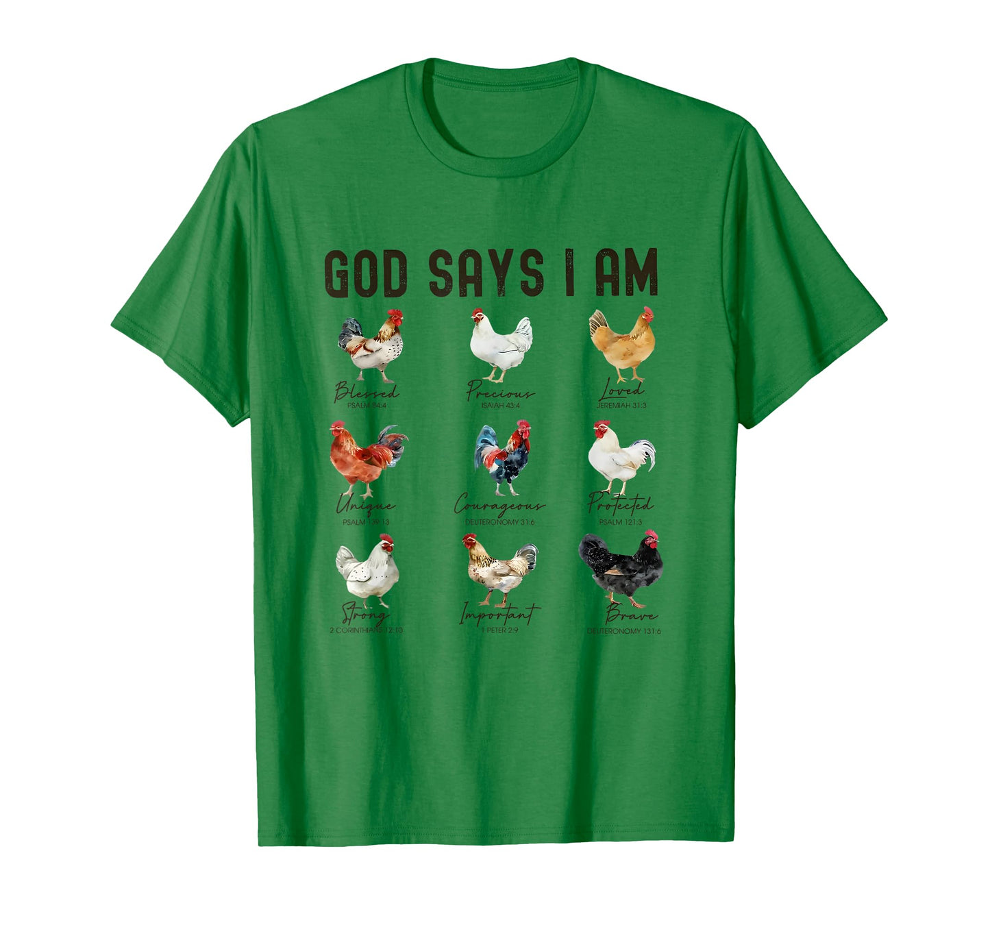 Cute Chicken Lover Farmhouse God Say I Am Chicken T-Shirt