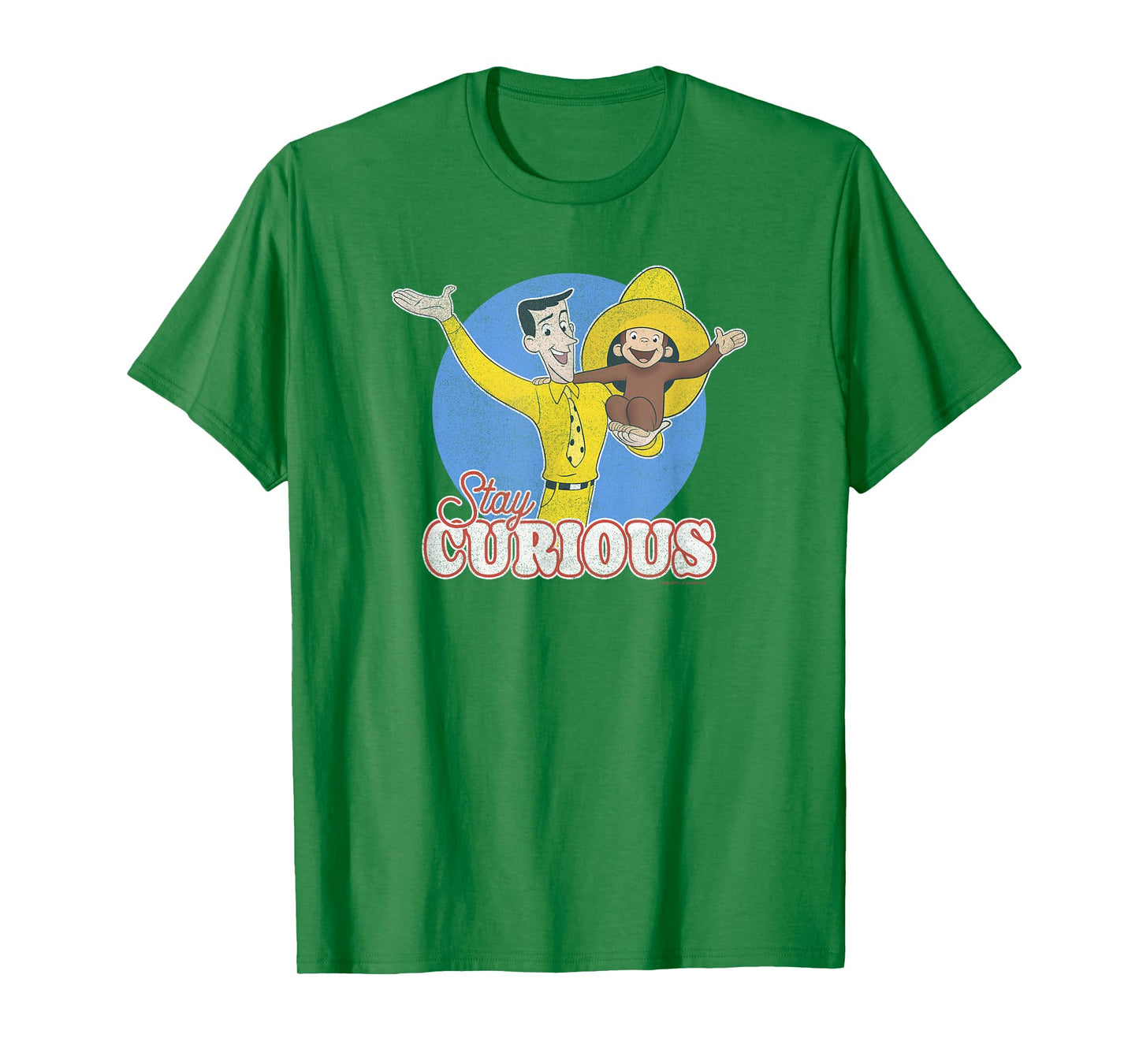 Curious George Stay Curious Yellow Hat Poster T-Shirt