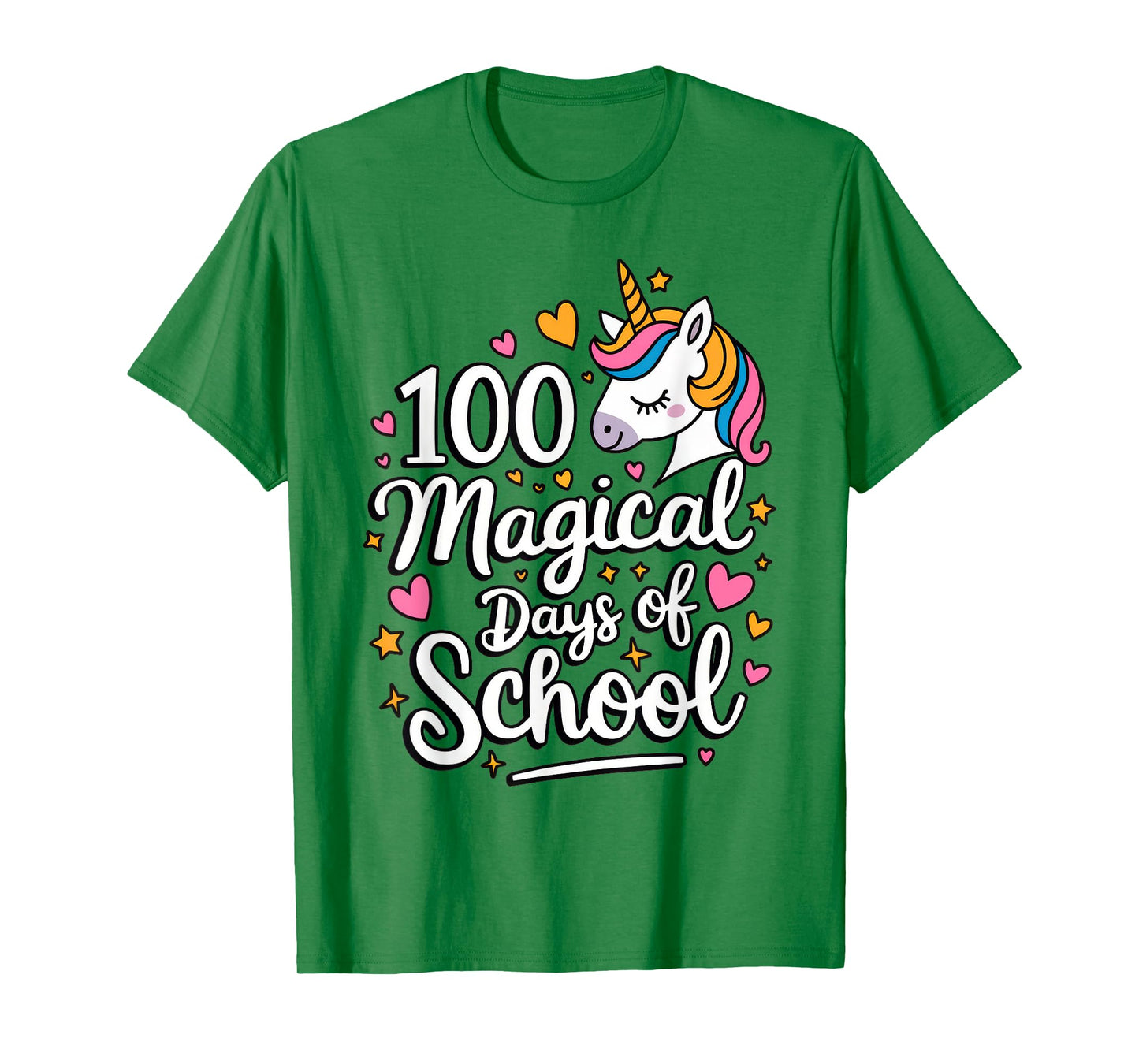 100 Magical Days of School Unicorn Girls 100th Day of School T-Shirt