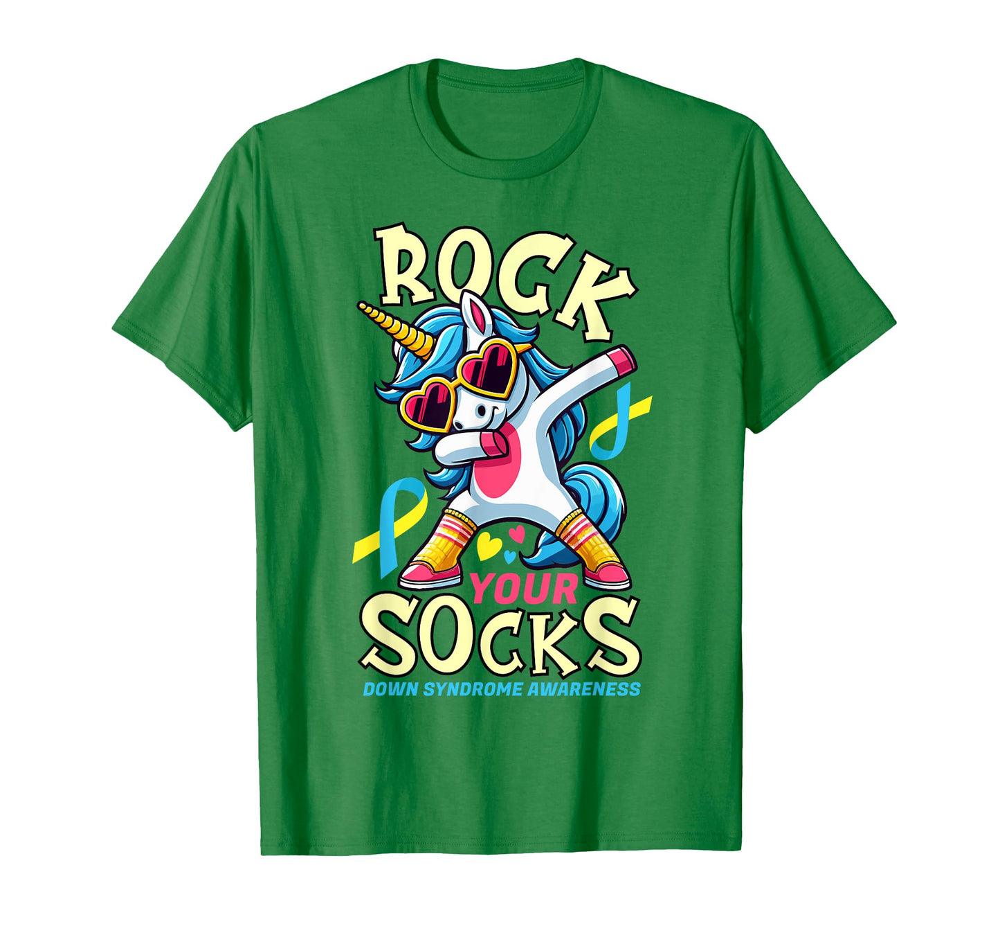 Rock Your Socks Down Syndrome Awareness Day Unicorn WDSD T-Shirt