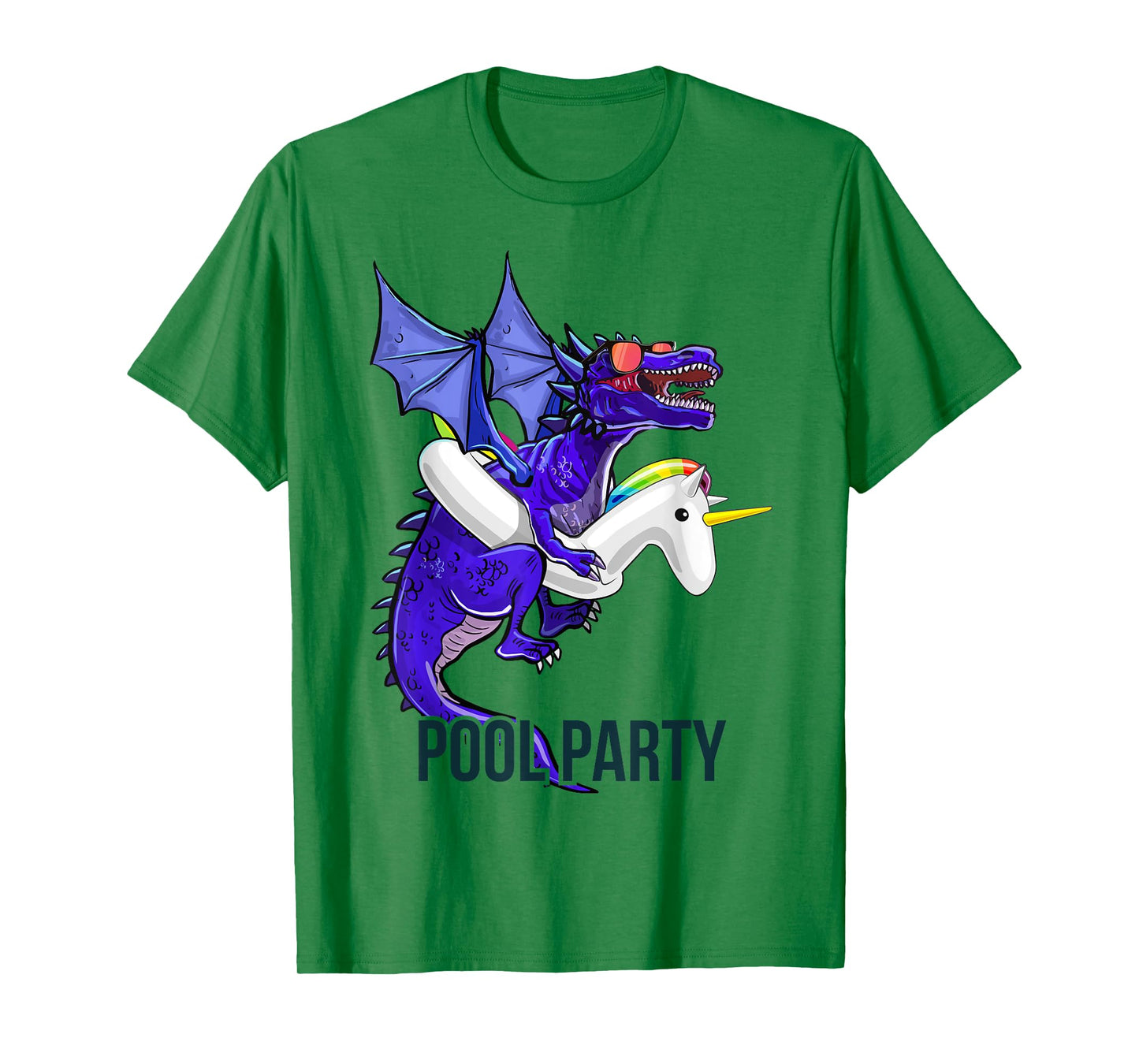 Pool Party Dragon Unicorn Float Shirt Dragon Gifts for Kids T-Shirt