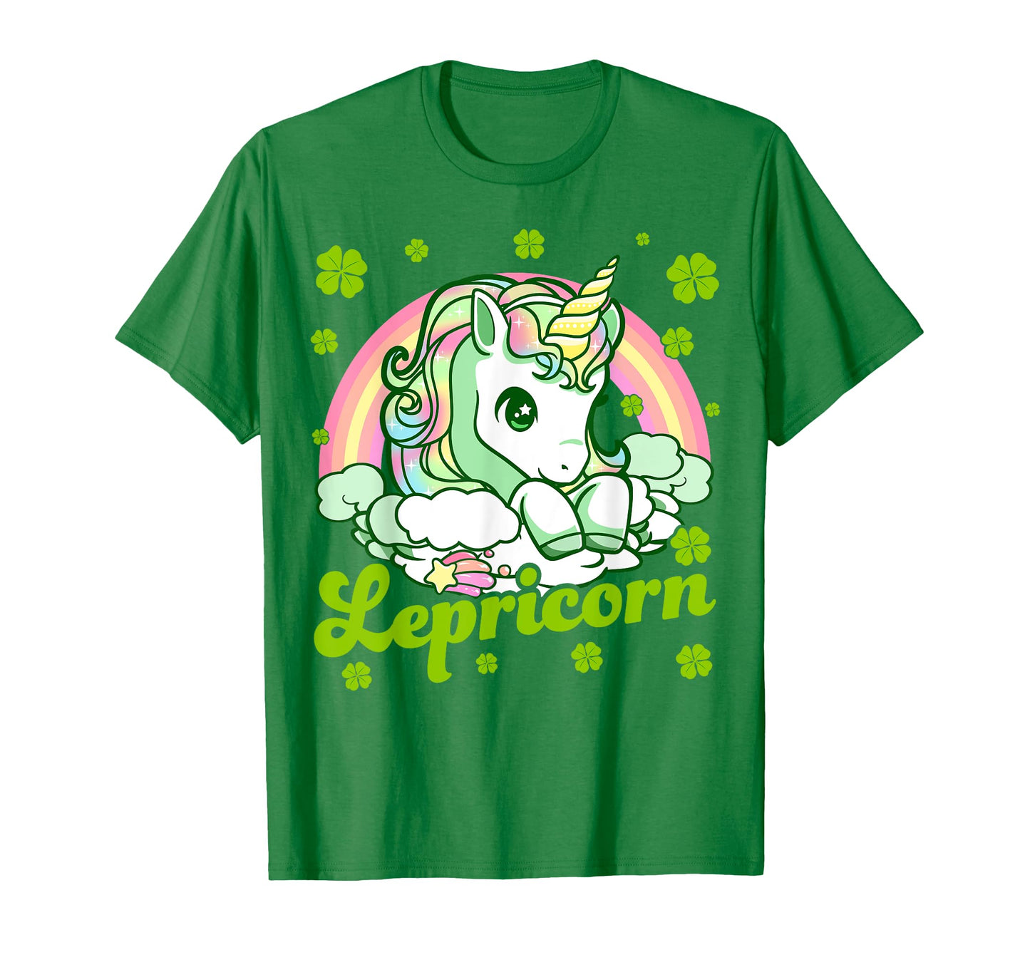 Lepricorn Rainbow St Patricks Day Unicorn Girls Kids Teacher T-Shirt