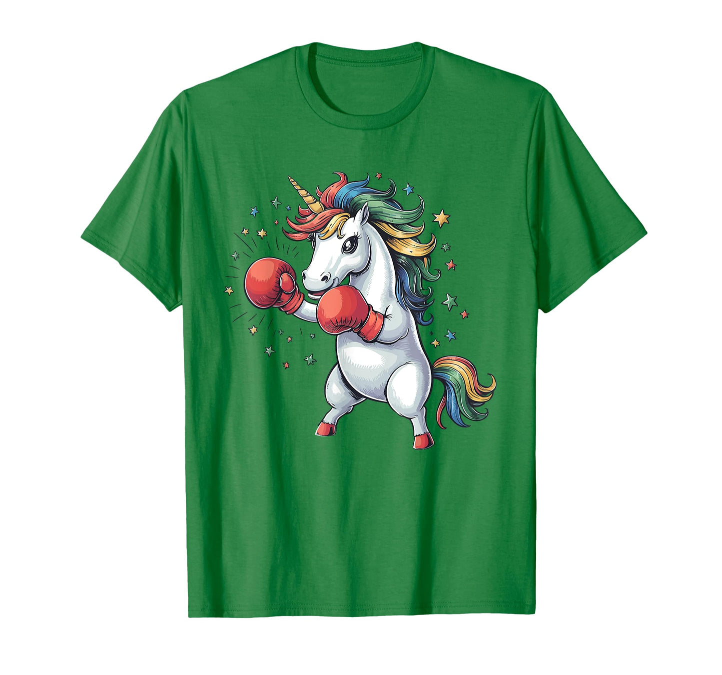 Boxing Unicorn with Gloves Kids Adults Fighting Kickboxing T-Shirt