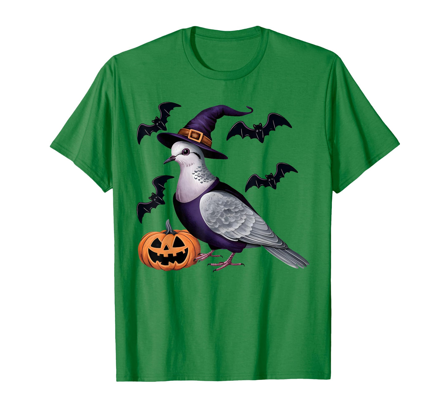 Dove Bird Halloween Costume Scary Pumpkin Bat Witch T-Shirt