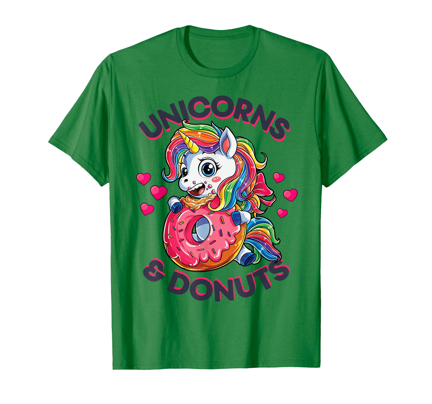 Unicorns & Donuts T shirt Girls Unicorn Squad Rainbow Gifts T-Shirt