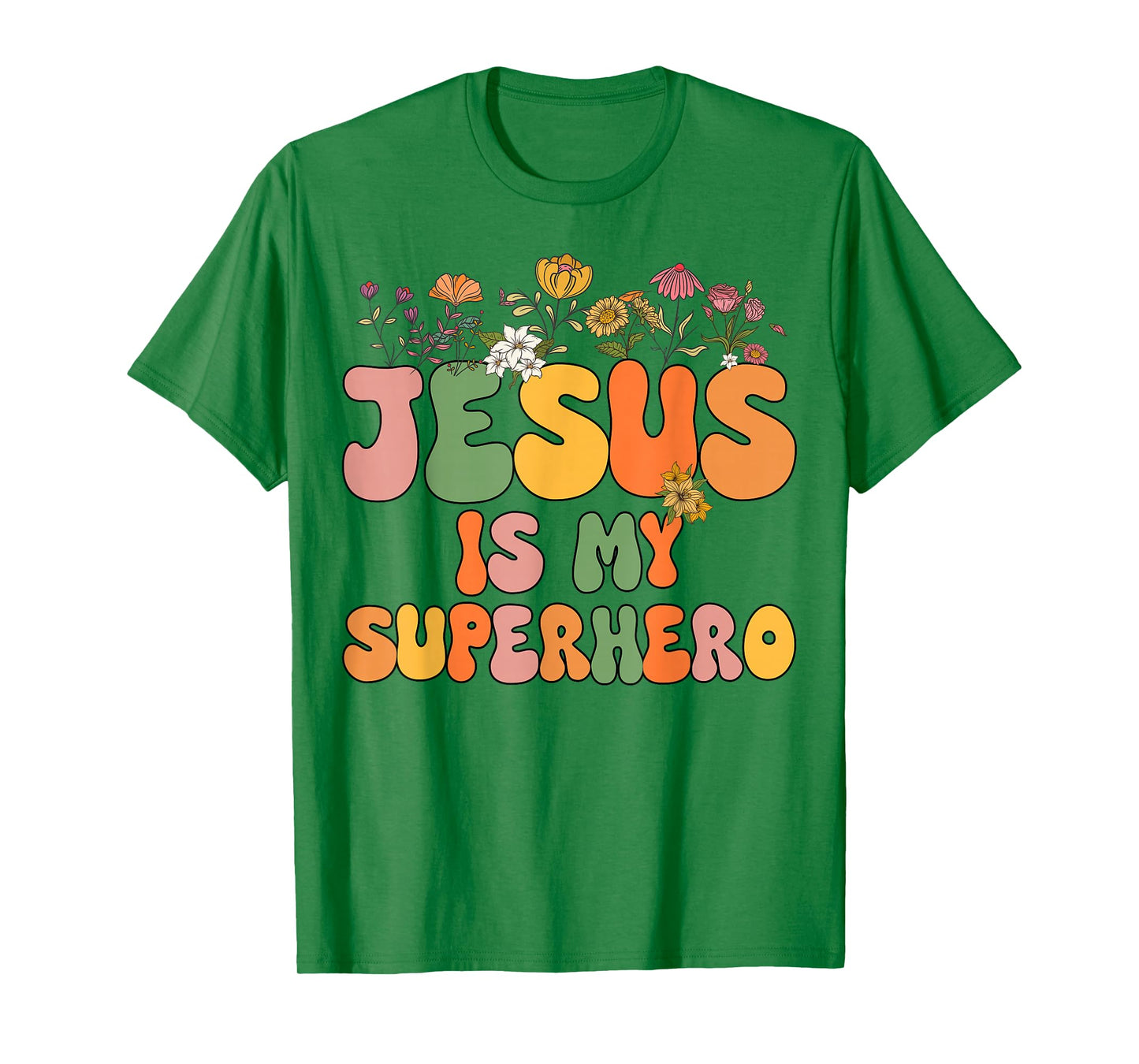 Toddler Girls Jesus is My Superhero Christian Sister God Mom T-Shirt