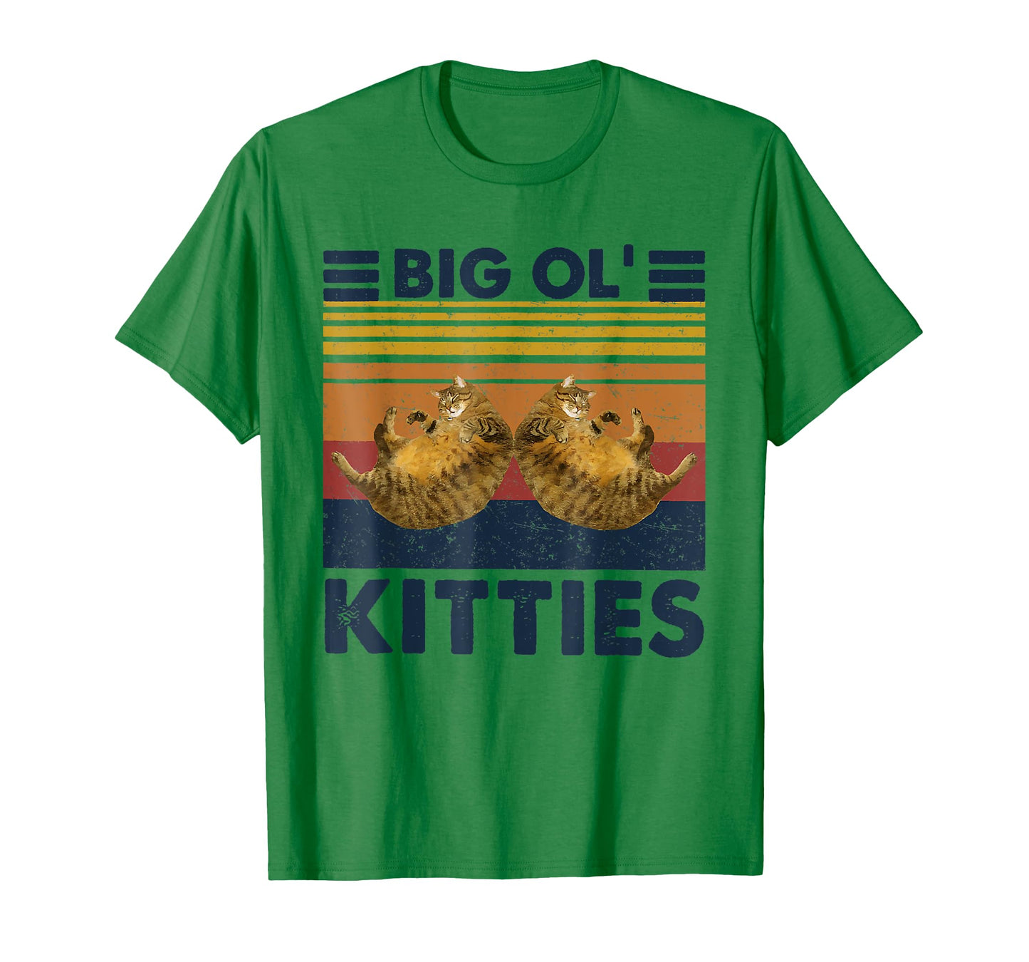 Vintage Big Ol' Kitties Funny Big cat Lover Men Women T-Shirt