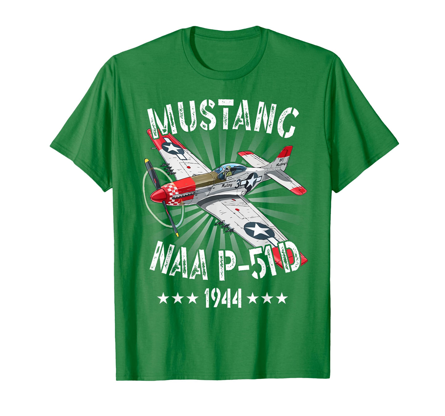 P-51D Mustang Vintage North American P-51D Fighter Warbirds T-Shirt
