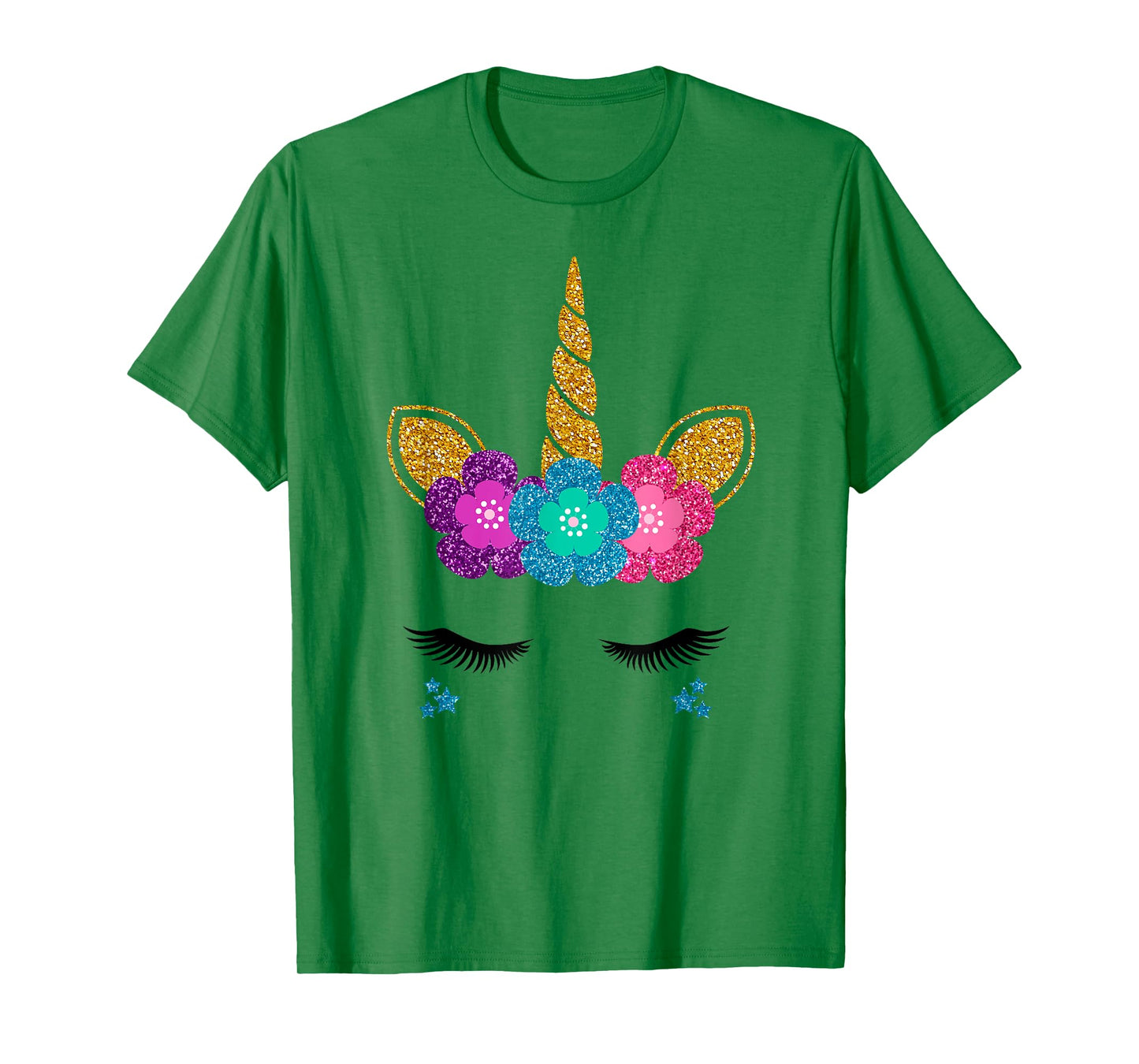 Unicorn Face Halloween Costume Idea And Birthday Outfit T-Shirt
