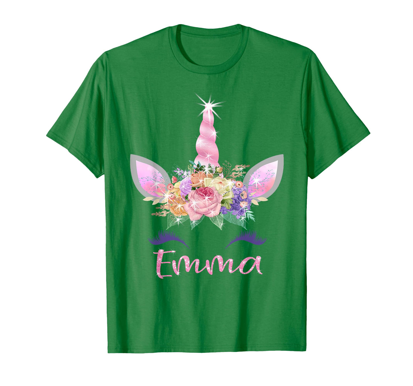Emma: Unicorn Shirts for Girls with Name