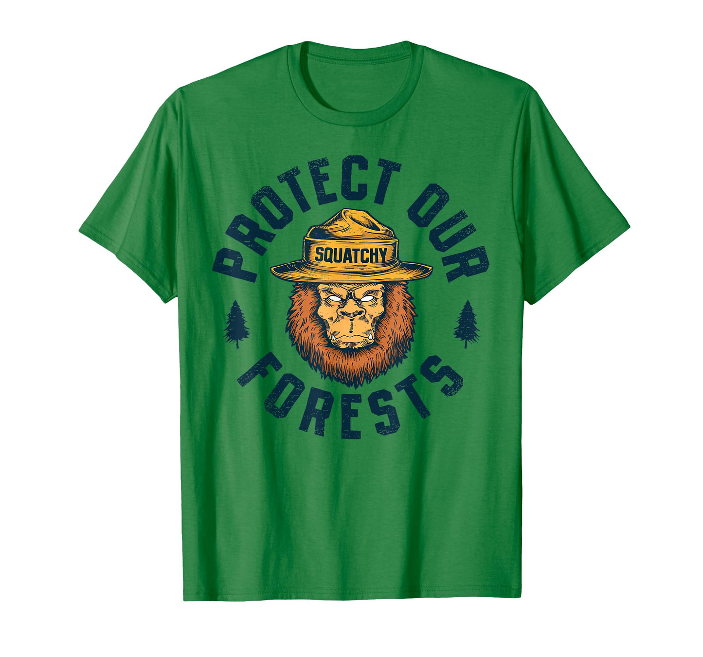 Bigfoot Protect Our Forests National Park Retro Sasquatch T-Shirt