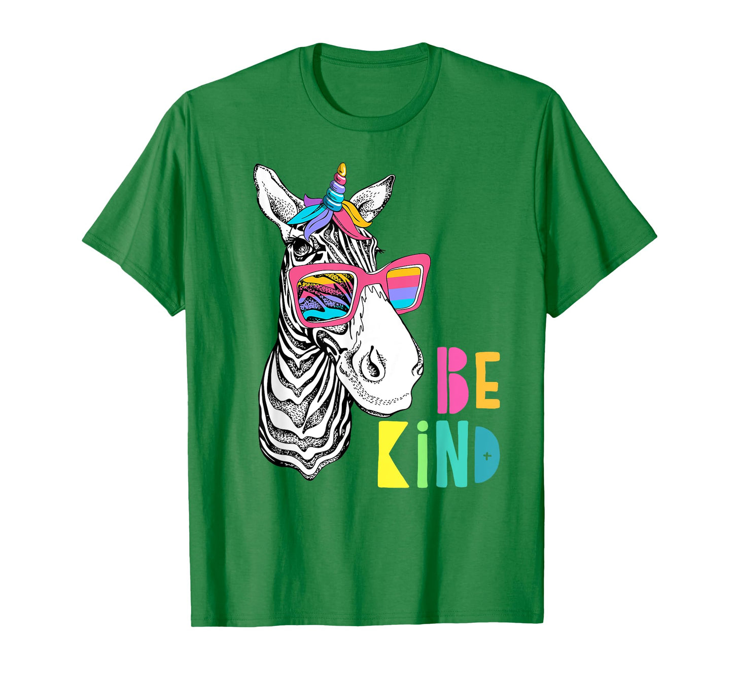 Be Kind - Choose Kindness Anti Bullying Cute Zebra Unicorn T-Shirt