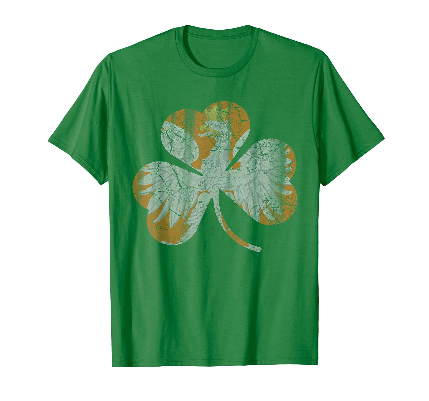 Irish Polish Eagle Shamrock Green T-Shirt St Patricks Day