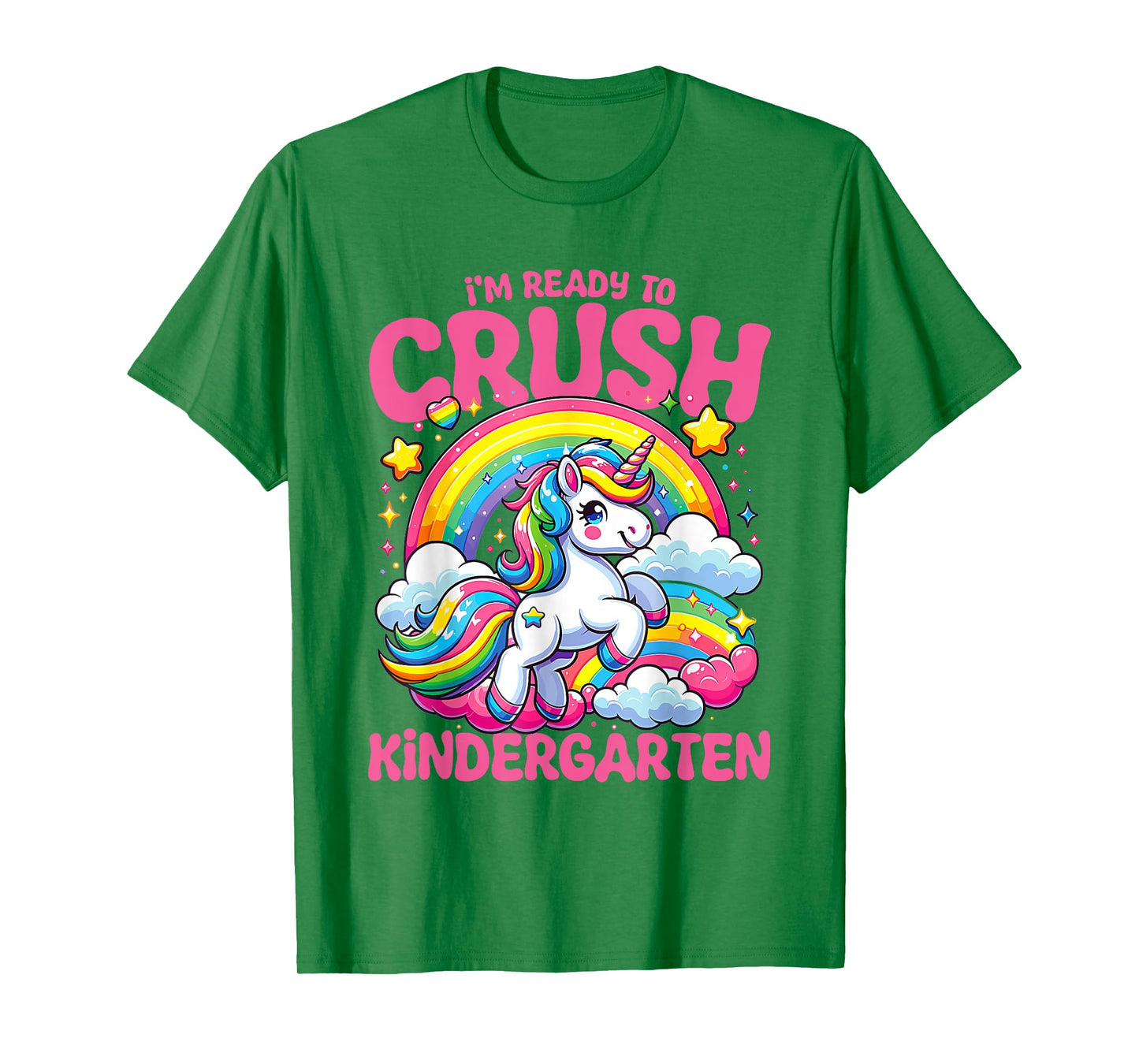Crush Kindergarten Unicorn Girls Teacher Back to School T-Shirt