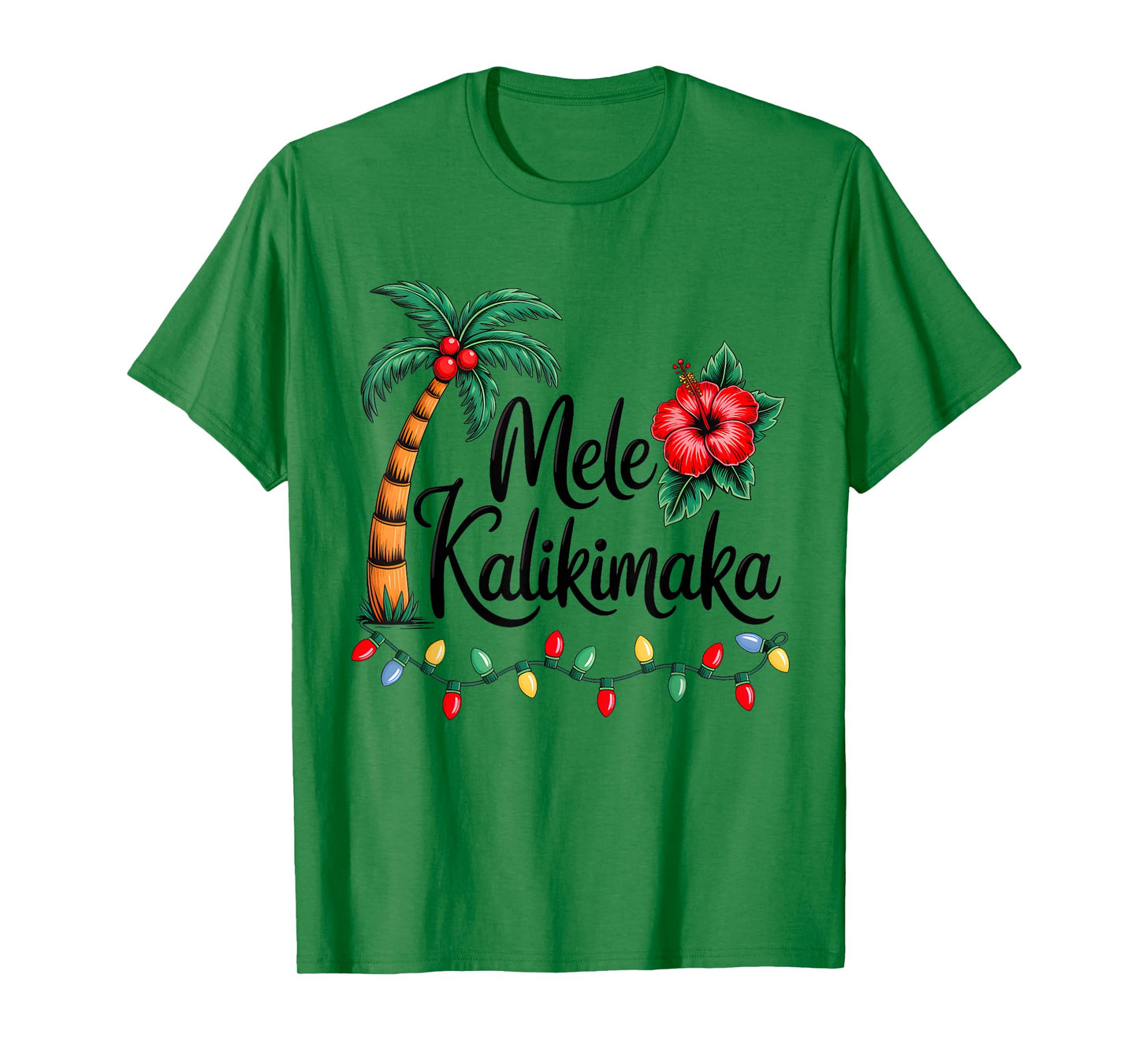 Mele Kalikimaka Tropical Christmas Hawaiian Xmas Family T-Shirt