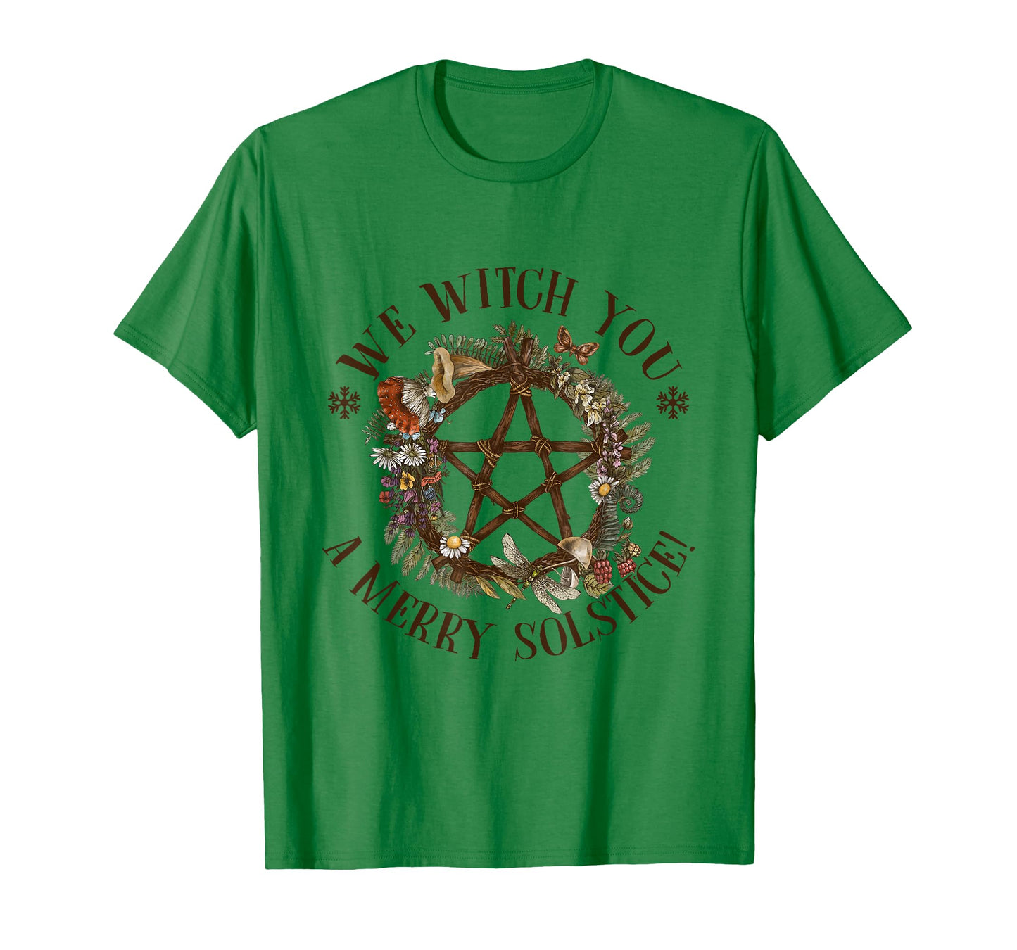 We Witch You A Merry Winter Solstice Yule Pagan Santa Wiccan T-Shirt