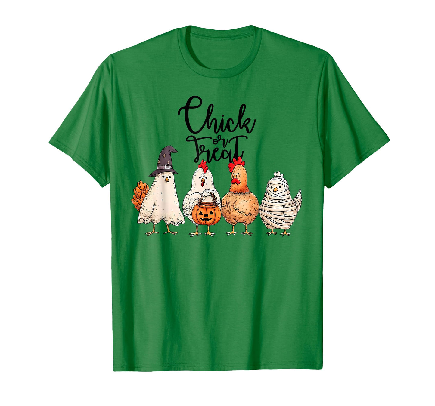 Chick Or Treat Spooky Chicken Halloween Funny Trick Or Treat T-Shirt