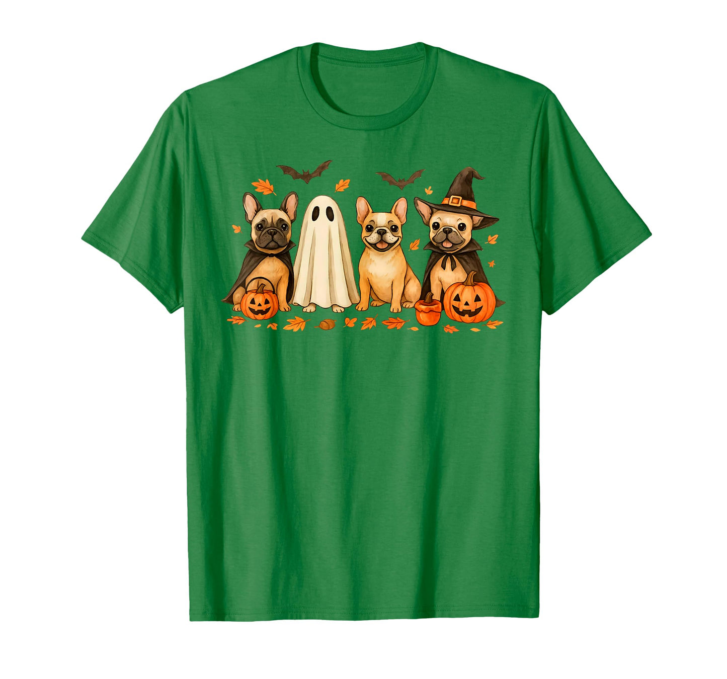 Cute French Bulldog Halloween Costume Frenchie Dog Ghost T-Shirt