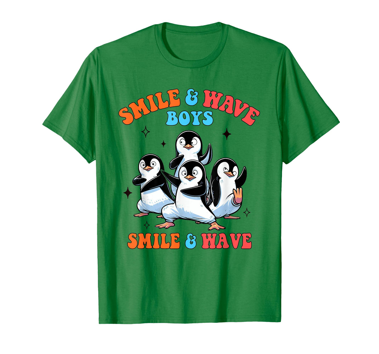 Penguin Lover Smile And Wave Boys Penguins Animal Lover T-Shirt