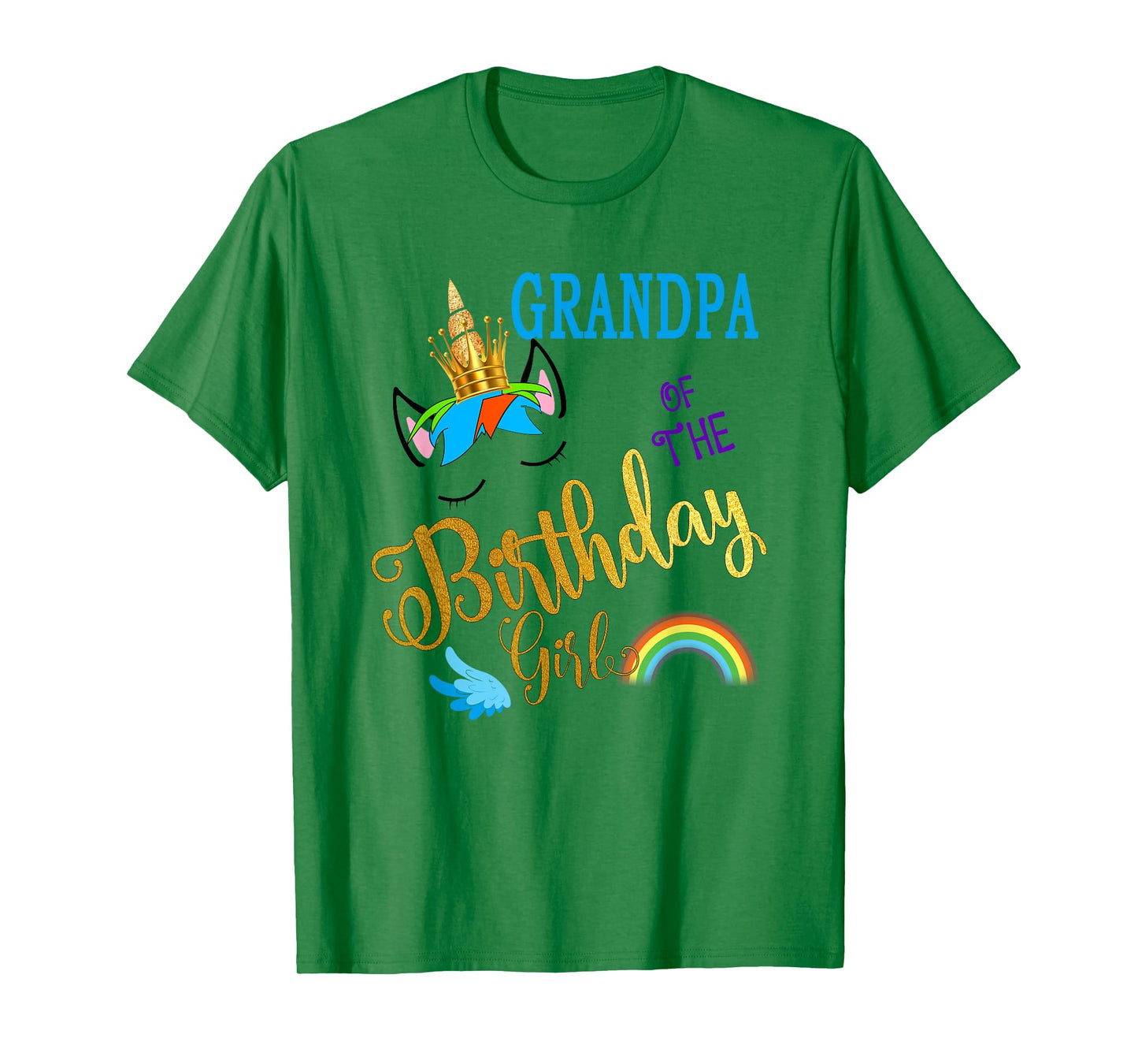 Grandpa of The Birthday for Girl Papa Unicorn First Birthday T-Shirt