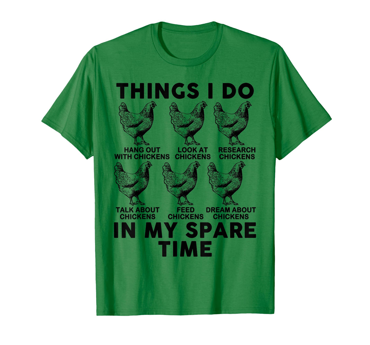 Mom Chicken-Shirt Things I Do In My Spare Time Lover Farmer T-Shirt