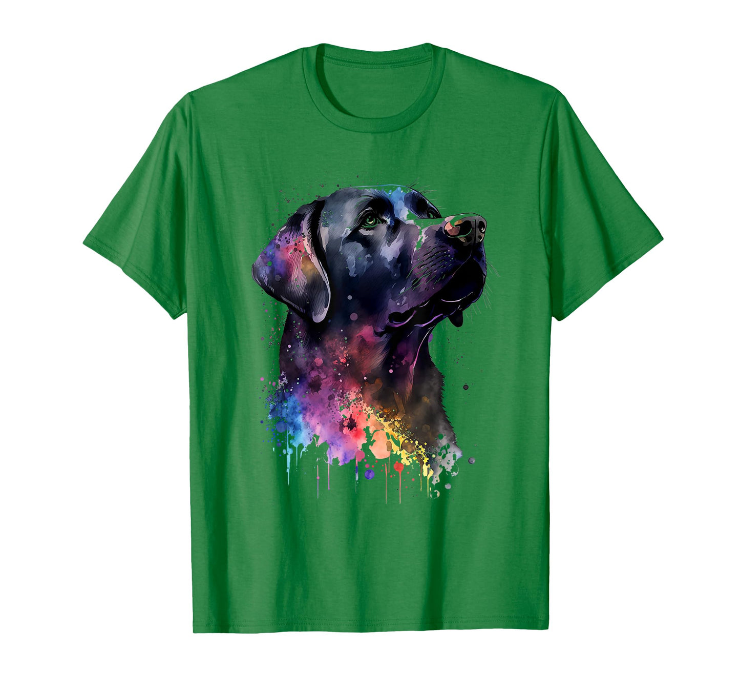 Black Labrador Dog T-Shirt for Men Women Girls Kids
