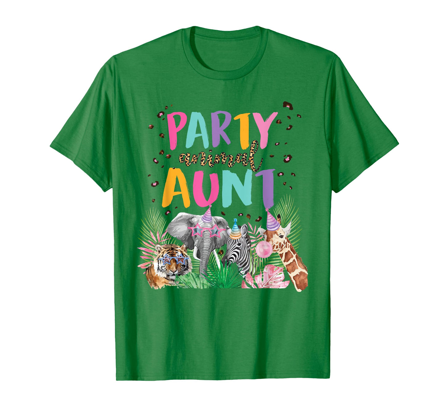 Aunt Of The Birthday Boy Zoo Theme Animal Party T-Shirt