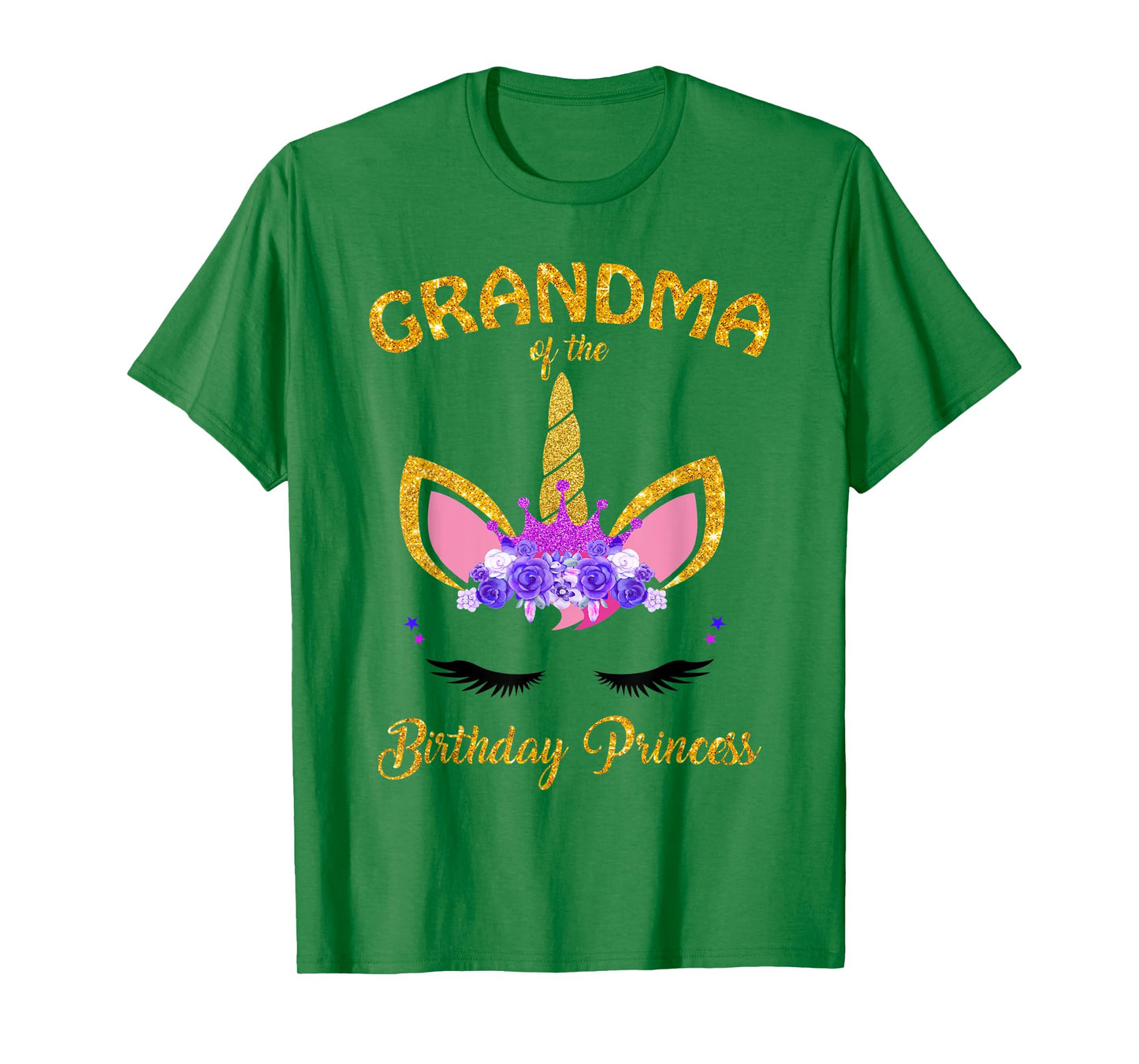 Grandma of the Birthday Princess Unicorn Girl T Shirt Outfit T-Shirt