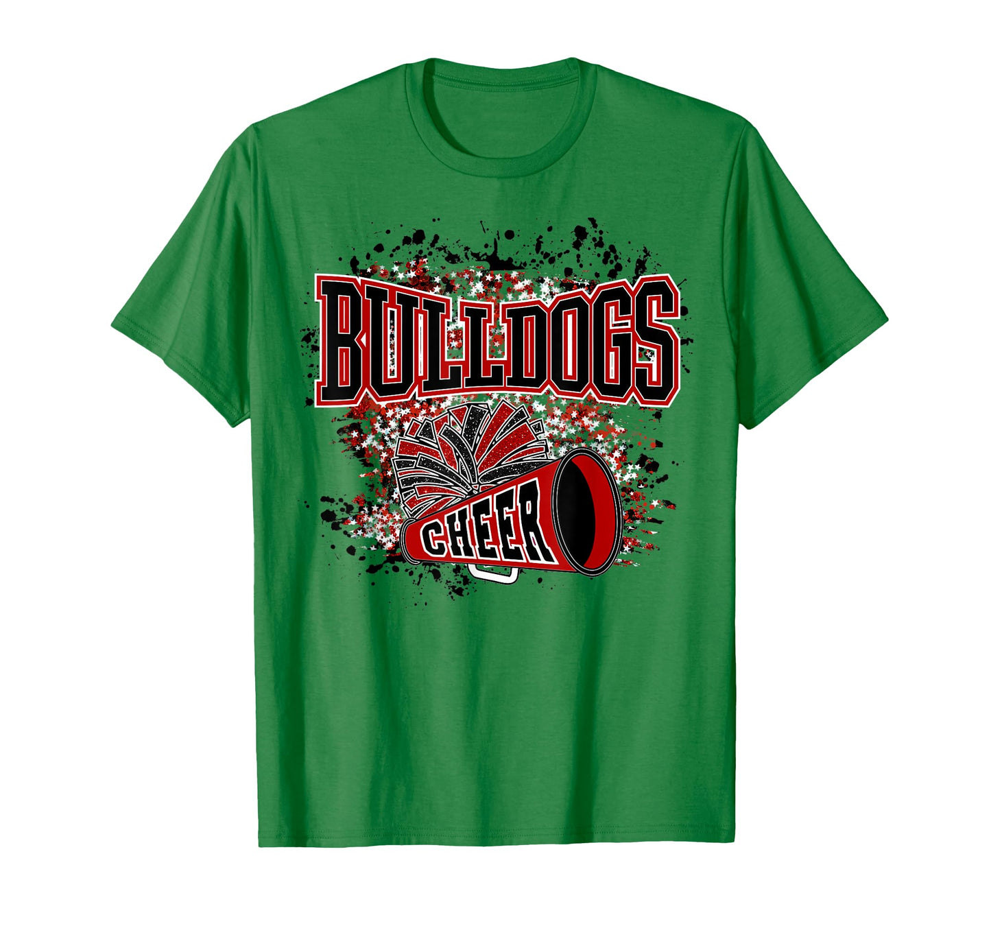 Go Bulldogs Cheer Women Bulldogs Girls School Spirit T-Shirt