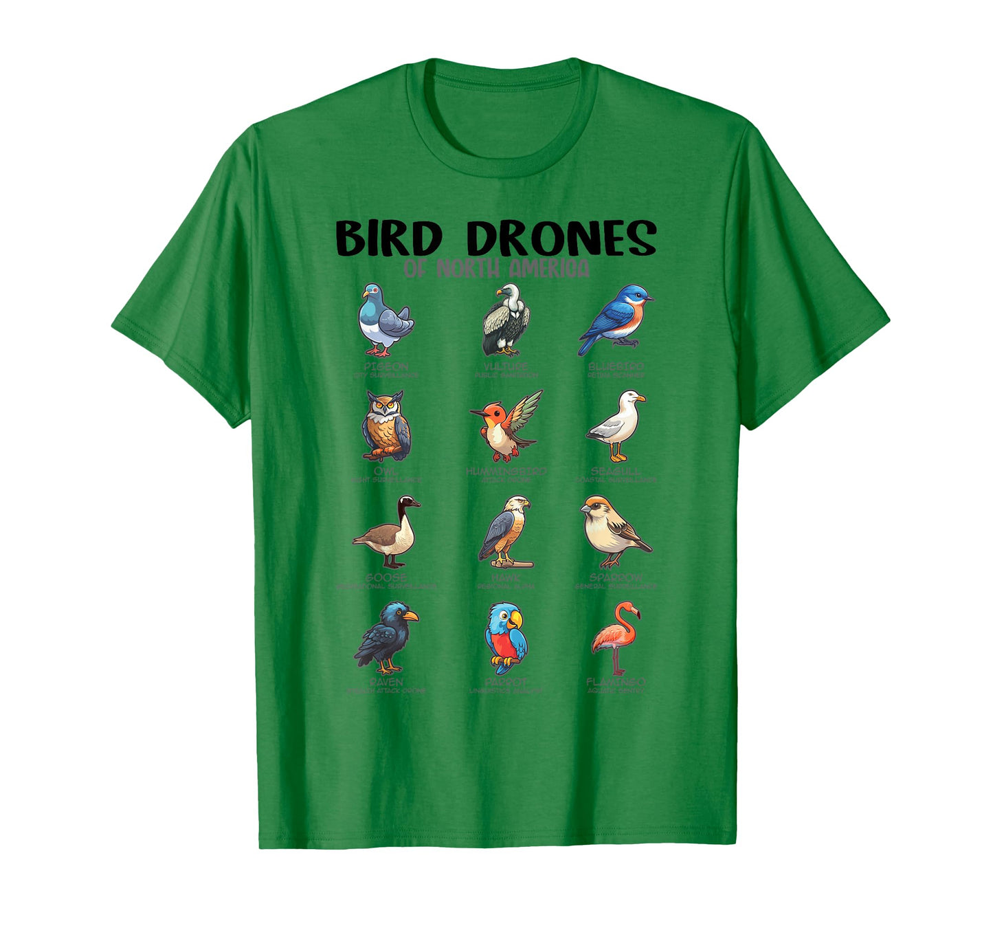Bird Drones Of North America, Ornithologist Ornithology T-Shirt