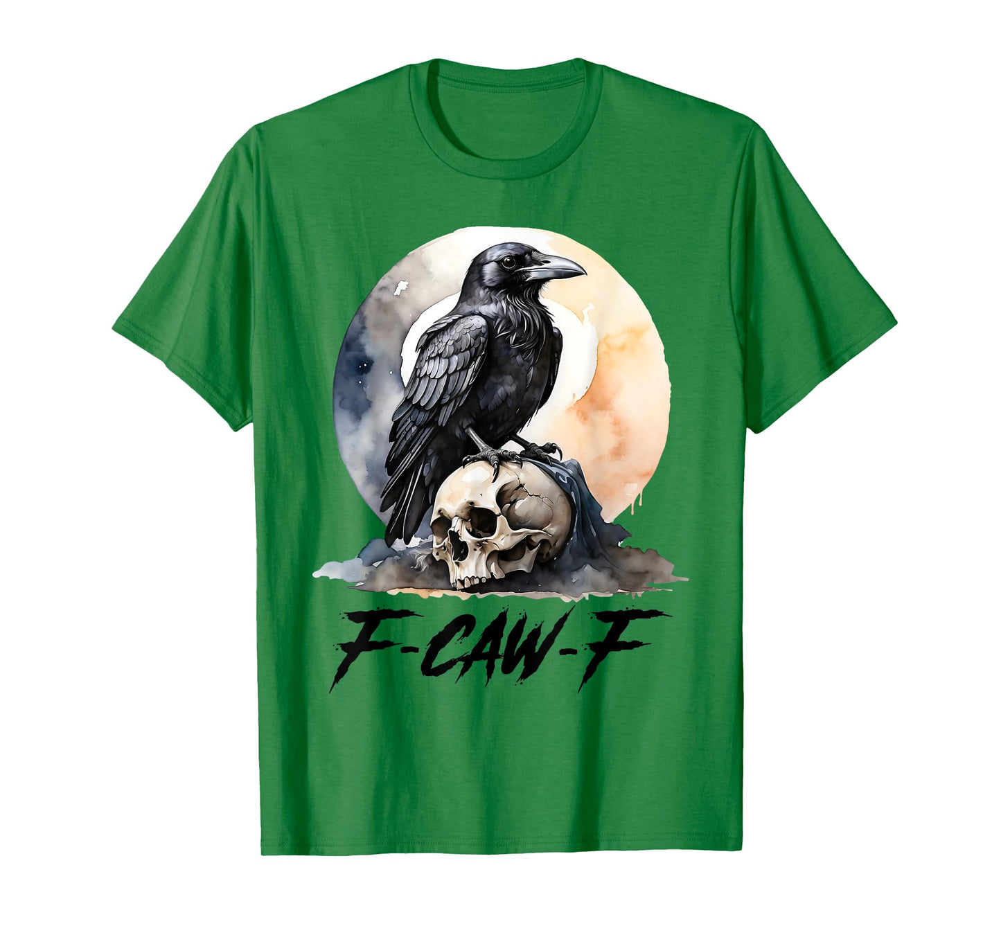 Black Crow F-Caw-F Gothic Dark Bird T-Shirt