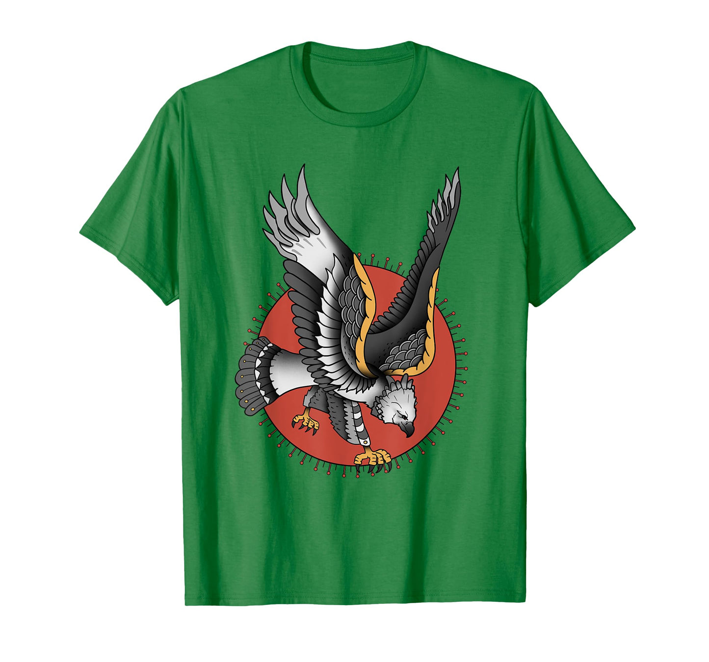 Vintage American Traditional Harpy Eagle Tattoo T-Shirt