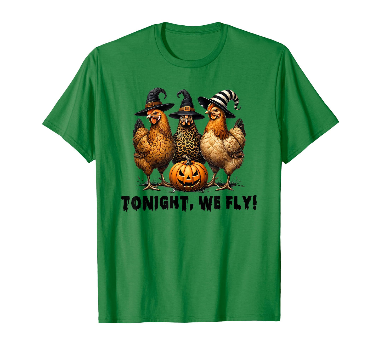 Tonight We Fly Halloween Chicken Fall Farm Animals T-Shirt