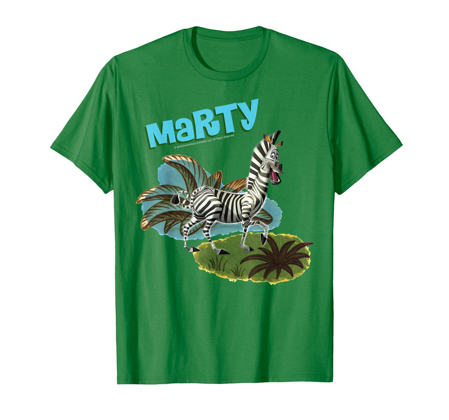 Madagascar Marty Painted Grass Poster T-Shirt