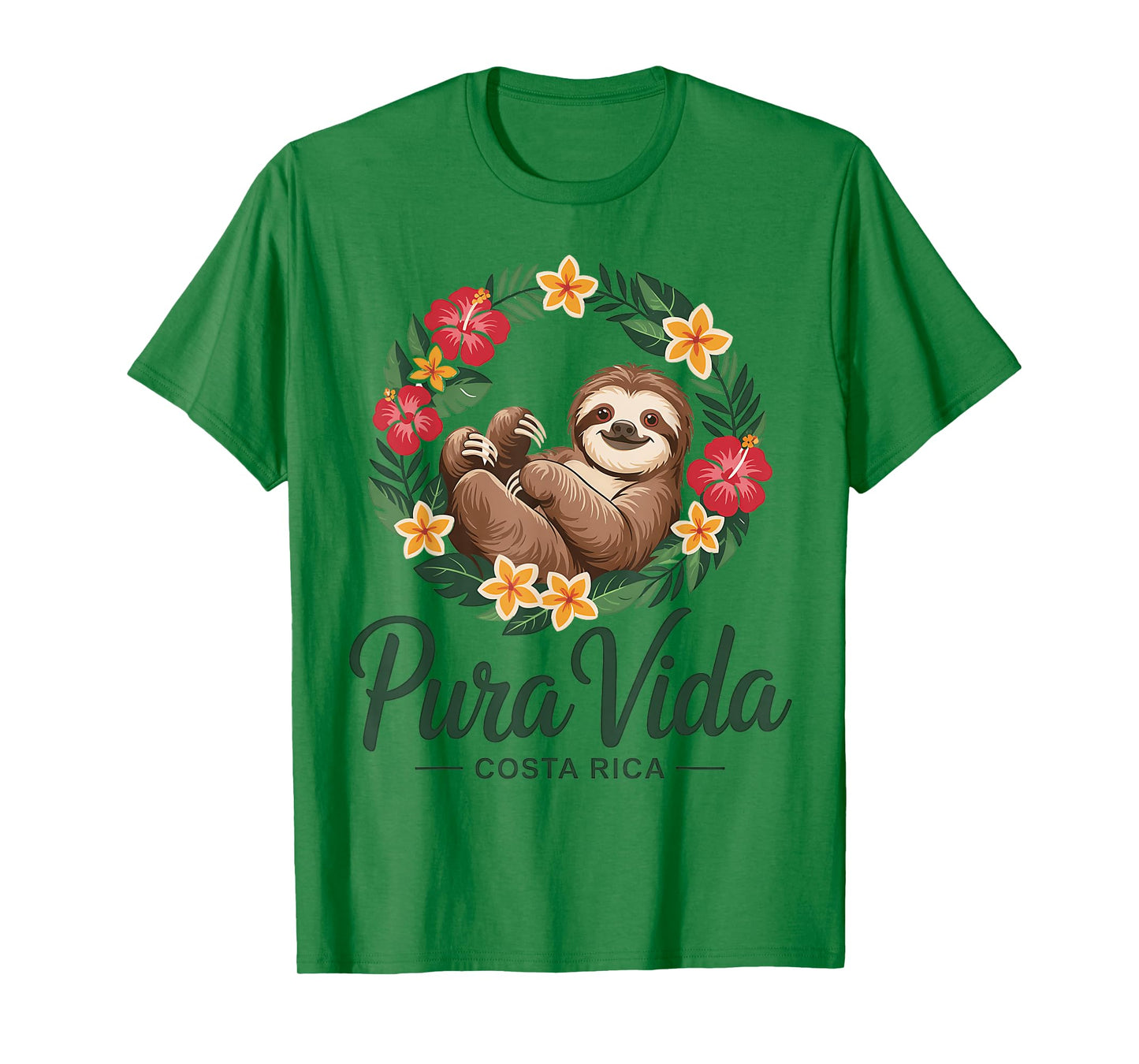 Vacation Tropical Pura Vida Sloth Costa Rica T-Shirt