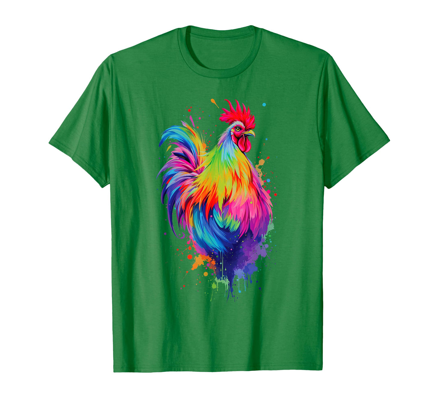 Chicken Art Graphic Women Farm Chicken Lover Funny Colorful T-Shirt